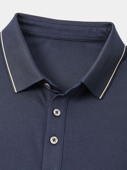 Franz-Josef | Klassisches dunkelblaues Poloshirt