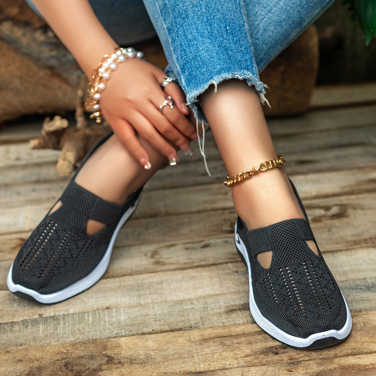Vera | Slip-on-Sneaker aus Strick