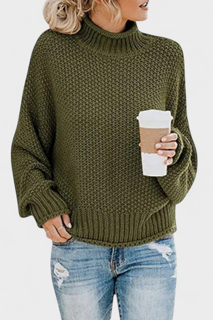 Vivien | Strukturstrickpullover in Marineblau