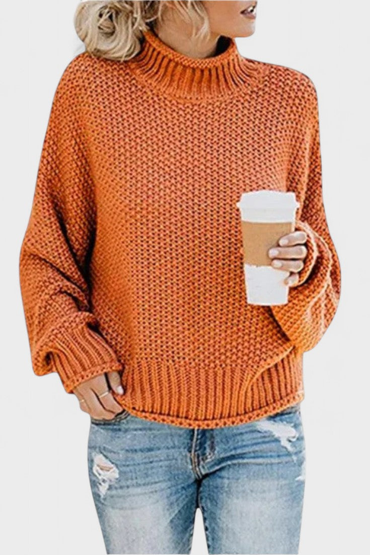 Vivien | Strukturstrickpullover in Marineblau