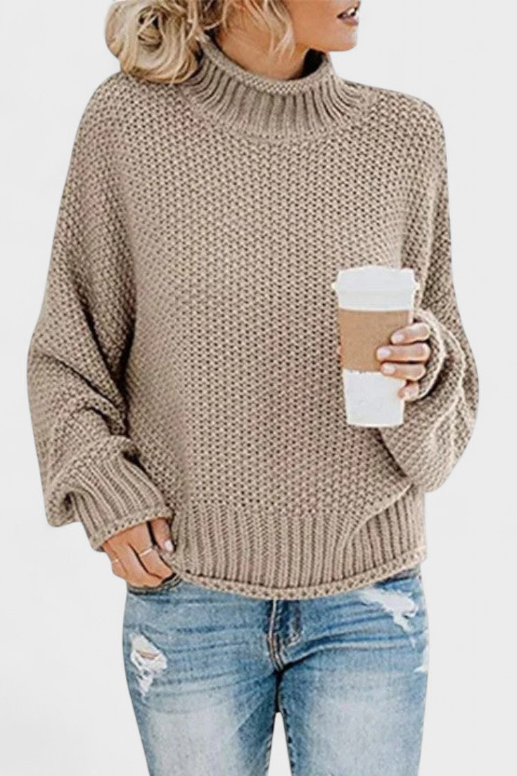 Vivien | Strukturstrickpullover in Marineblau