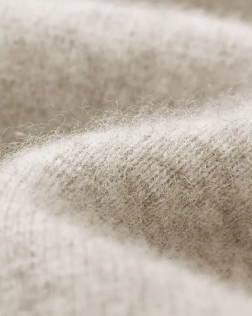 Kurt | Beige Strickjacke mit Knöpfen