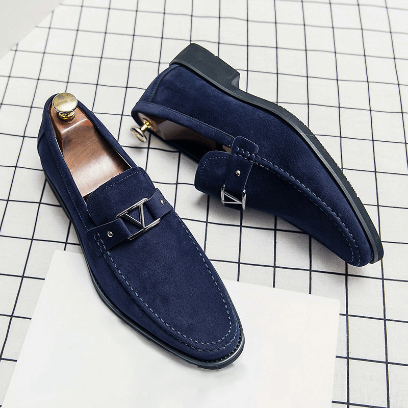 Daniel | Loafer in Veloursoptik mit Schnalle