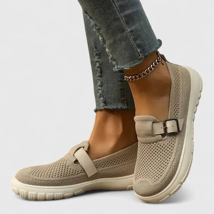 Vera | Schwarzer Komfort-Loafer aus Strick