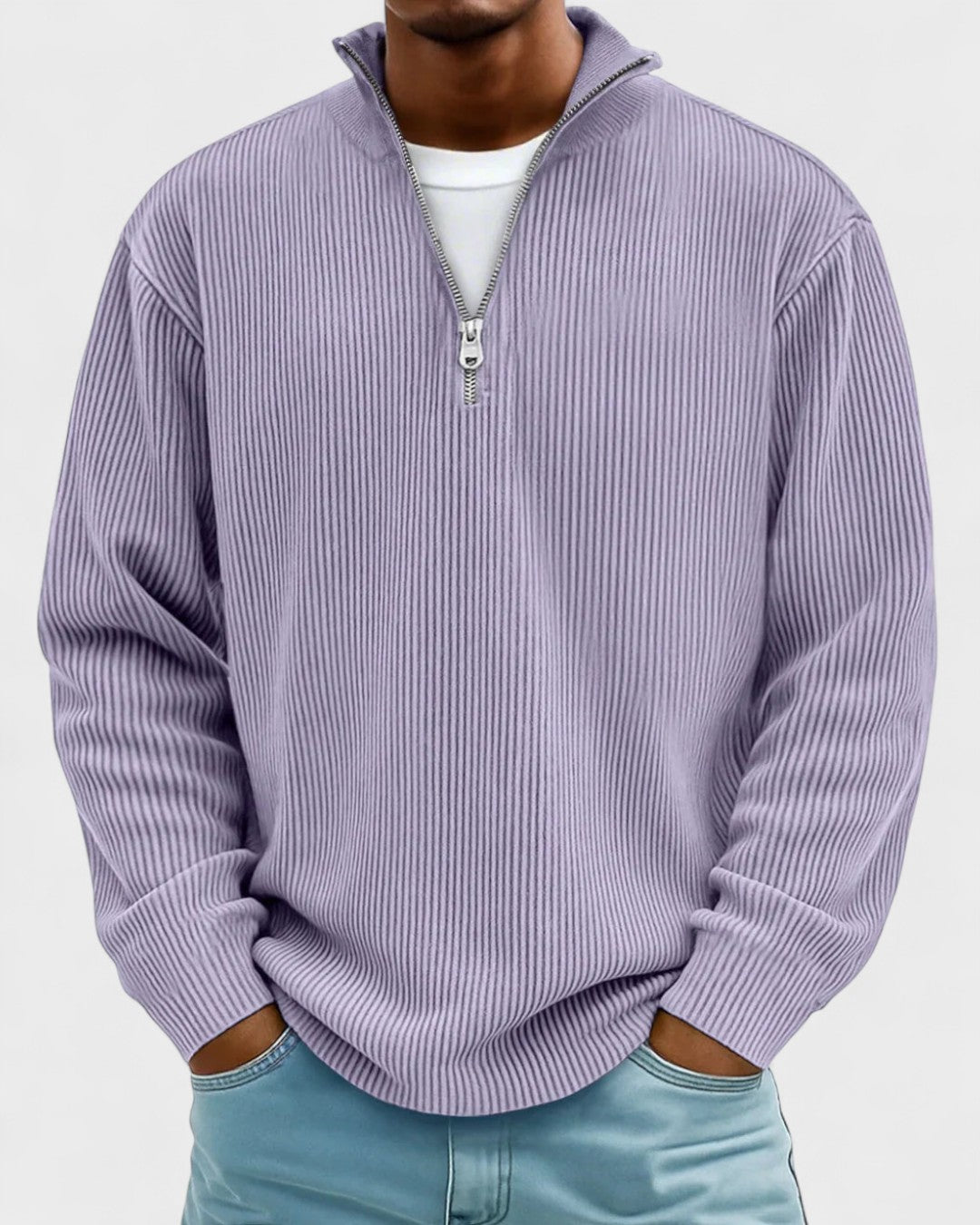 Gunnar | Bordeauxroter Troyer-Pullover