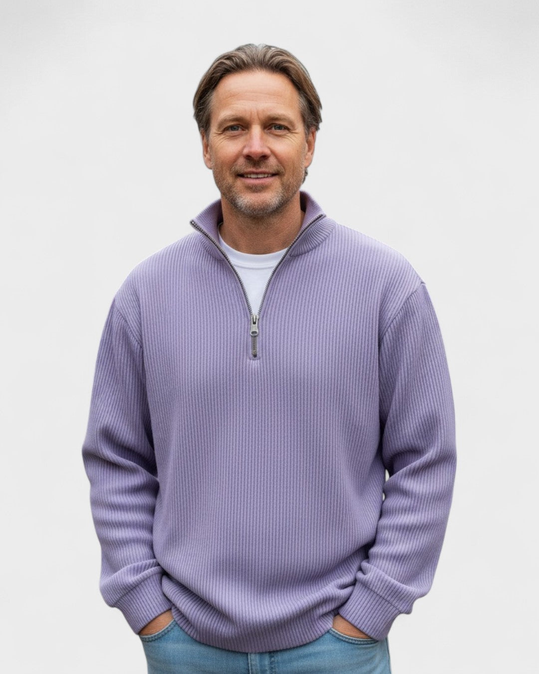 Gunnar | Bordeauxroter Troyer-Pullover