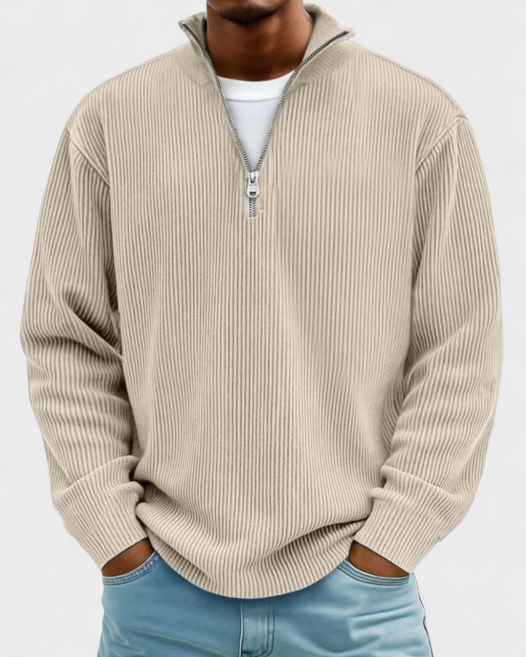 Gunnar | Bordeauxroter Troyer-Pullover