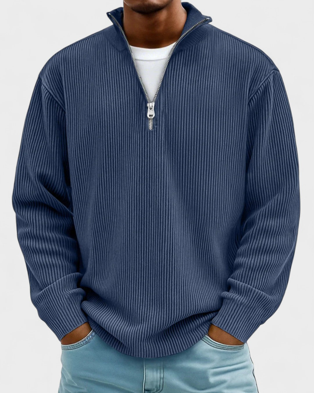 Gunnar | Bordeauxroter Troyer-Pullover