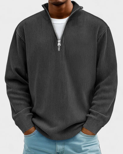 Gunnar | Bordeauxroter Troyer-Pullover