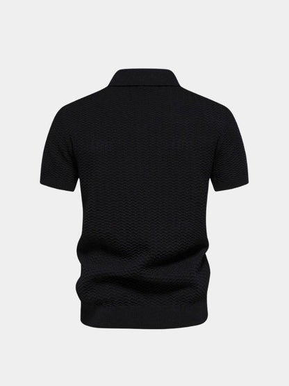 Günter | Colorblock-Poloshirt mit Reißverschluss