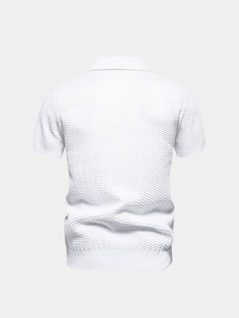 Günter | Colorblock-Poloshirt mit Reißverschluss