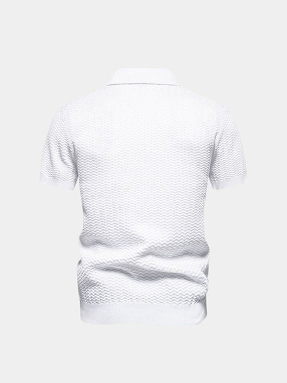 Günter | Colorblock-Poloshirt mit Reißverschluss
