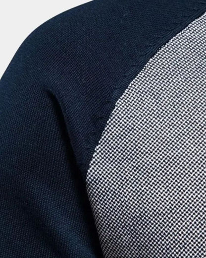 Günter | Graue Strickjacke mit Reißverschluss