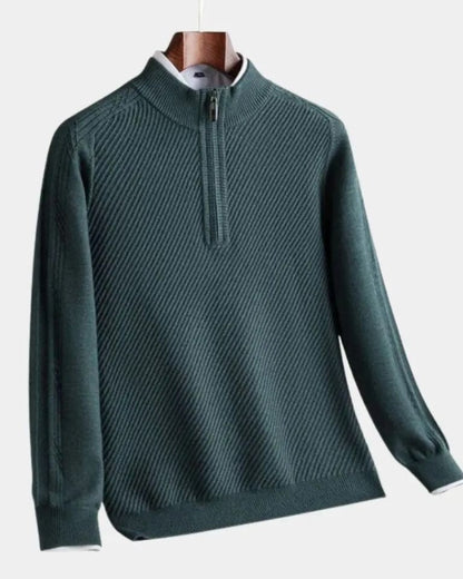 Wendelin | Taupefarbener Troyer-Pullover