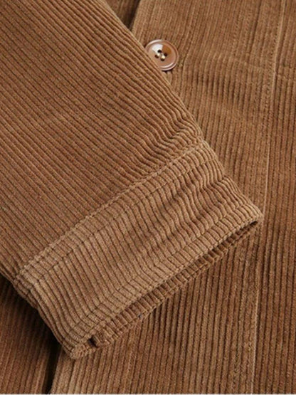 Horst | Braune Cordjacke mit Teddyfutter
