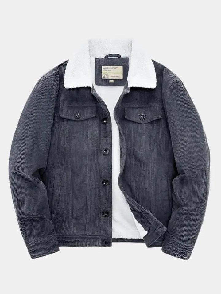 Horst | Braune Cordjacke mit Teddyfutter