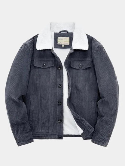 Horst | Braune Cordjacke mit Teddyfutter