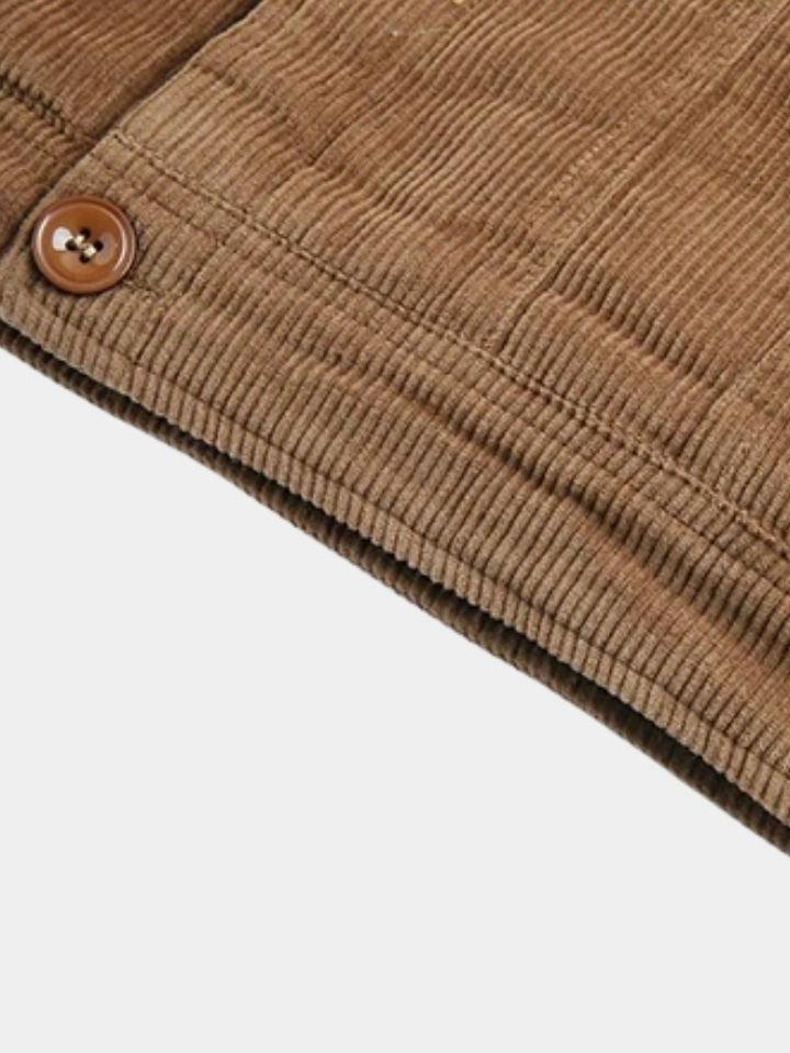 Horst | Braune Cordjacke mit Teddyfutter