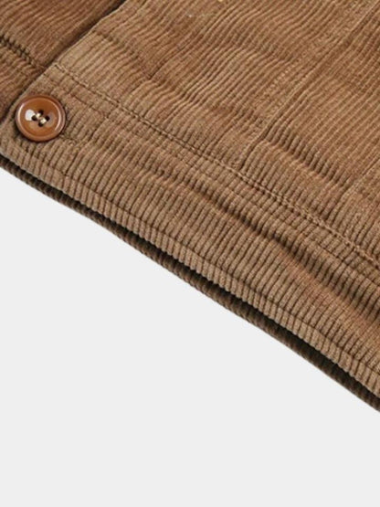 Horst | Braune Cordjacke mit Teddyfutter
