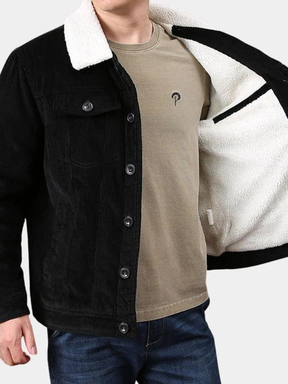 Horst | Braune Cordjacke mit Teddyfutter