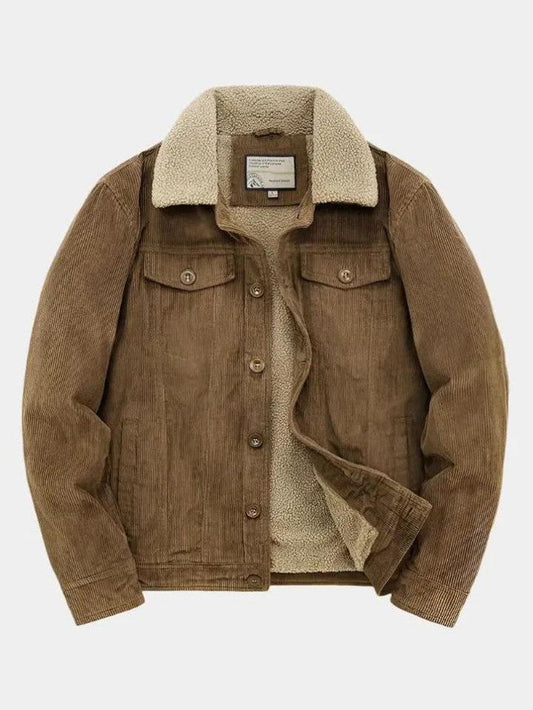 Horst | Braune Cordjacke mit Teddyfutter