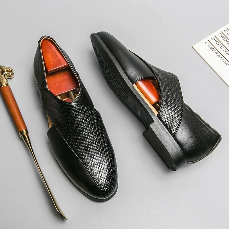 Julius | Vintage-Loafer in Lederoptik
