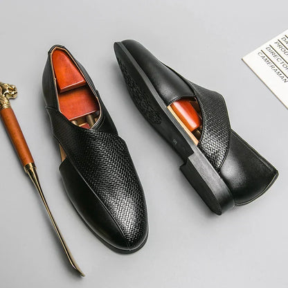Julius | Vintage-Loafer in Lederoptik
