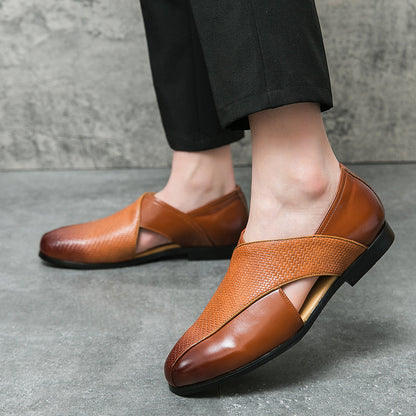 Julius | Vintage-Loafer in Lederoptik