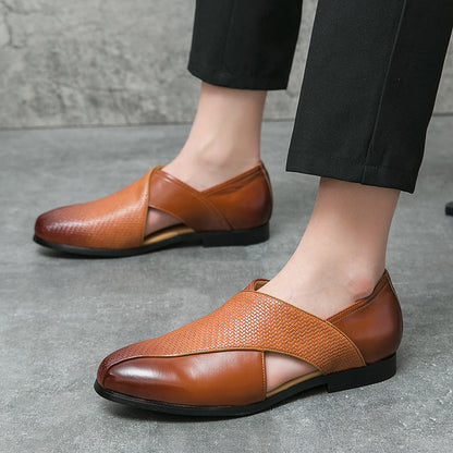 Julius | Vintage-Loafer in Lederoptik