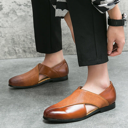 Julius | Vintage-Loafer in Lederoptik