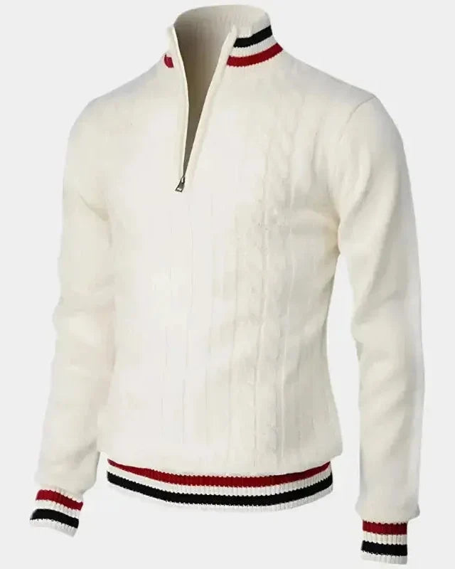 Wilhelm-Ernst | Troyer-Pullover mit Reißverschluss