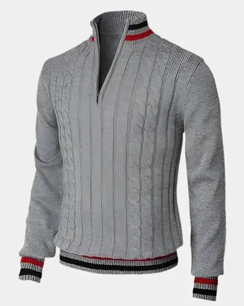 Wilhelm-Ernst | Troyer-Pullover mit Reißverschluss