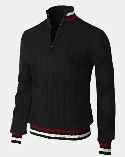 Wilhelm-Ernst | Troyer-Pullover mit Reißverschluss