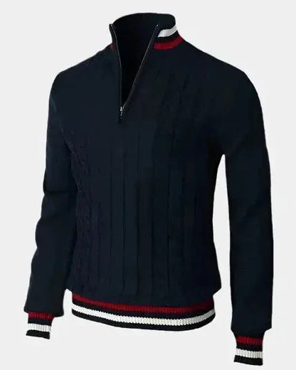 Wilhelm-Ernst | Troyer-Pullover mit Reißverschluss