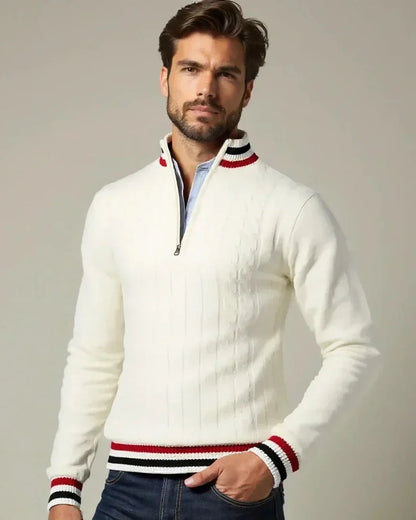 Wilhelm-Ernst | Troyer-Pullover mit Reißverschluss