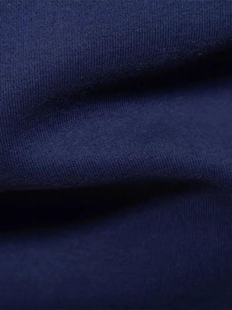 Wilhelm-Ernst | Dunkelblaues Langarm-Poloshirt