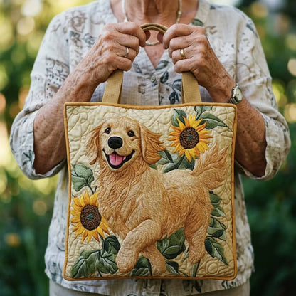 Gabi | Gesteppte Tragetasche mit Motiv Golden Retriever