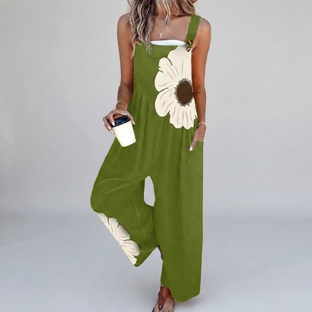 Annika | Latzhose mit großer Blüte