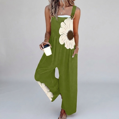 Annika | Latzhose mit großer Blüte
