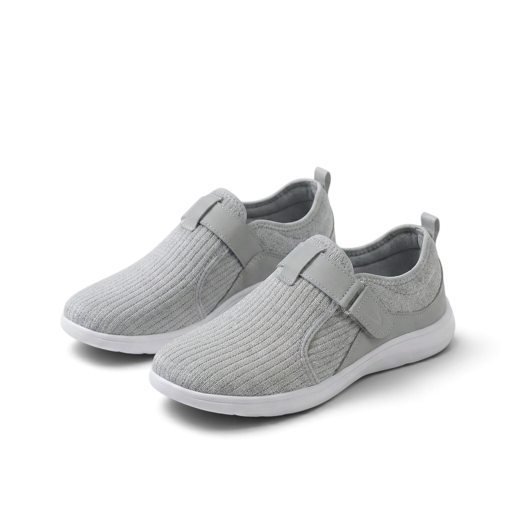 Anke | Beiger Komfort-Sneaker mit Klettverschluss