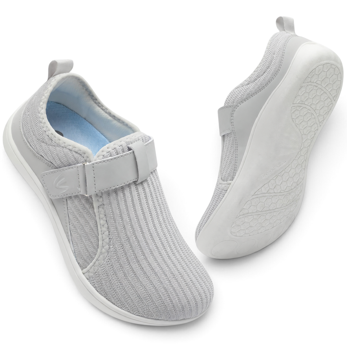 Anke | Beiger Komfort-Sneaker mit Klettverschluss