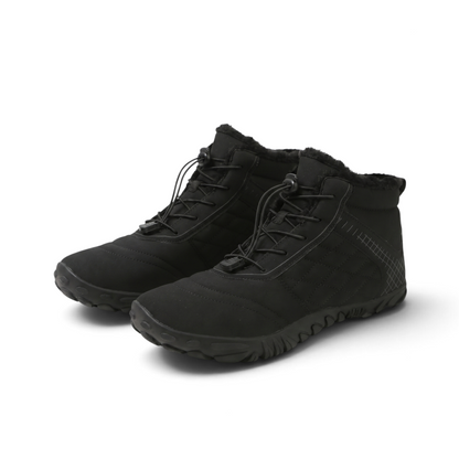 Susanne-Marie | Brauner Barfuß-Winterschuh mit flexibler Profilsohle