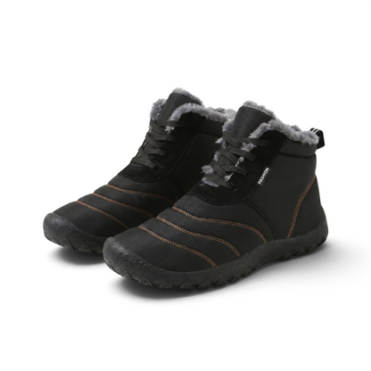 Fenne | Senfgelber gefütterter Barfuß-Winterschuh