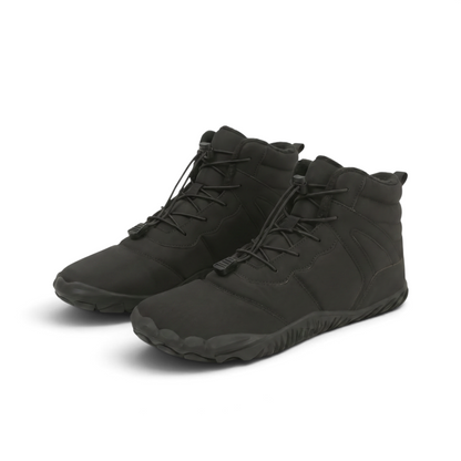 Emma | Cremefarbener Thermo-Barfußschuh für den Winter