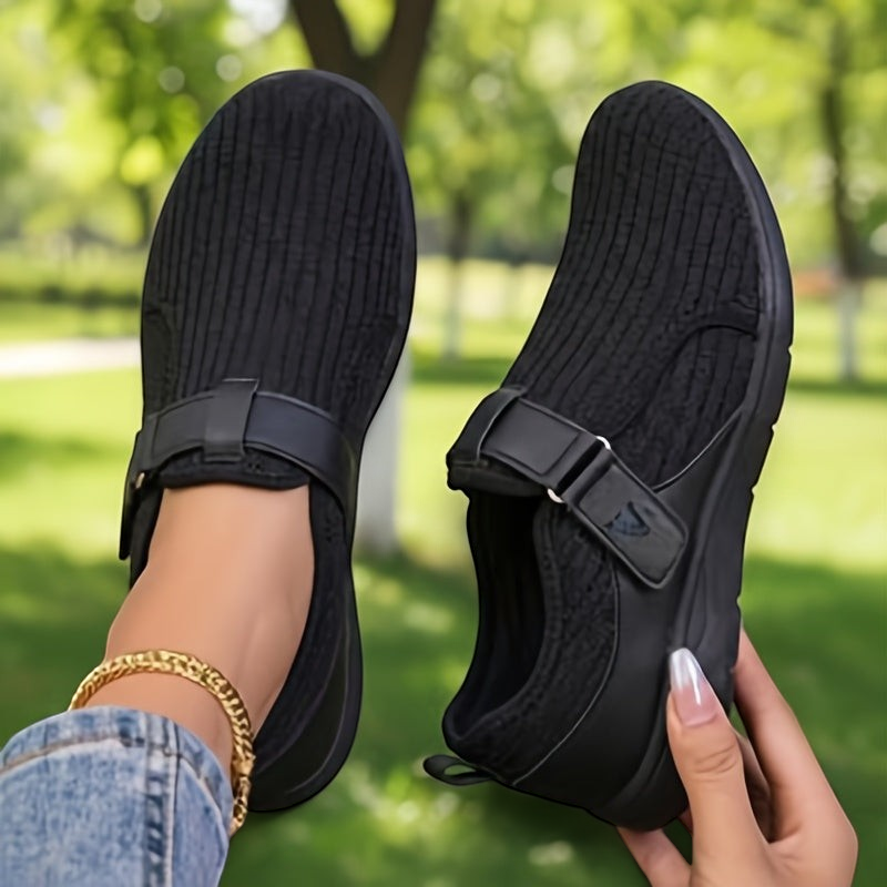 Anke | Beiger Komfort-Sneaker mit Klettverschluss
