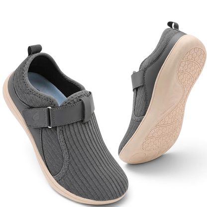 Anke | Beiger Komfort-Sneaker mit Klettverschluss