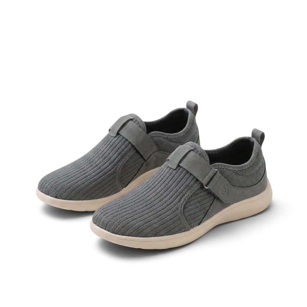 Anke | Beiger Komfort-Sneaker mit Klettverschluss