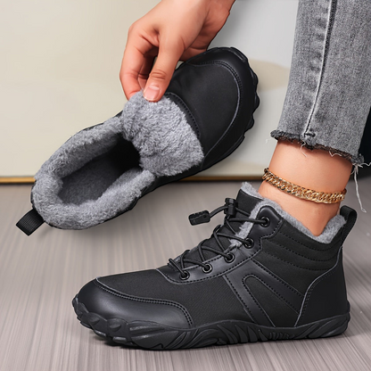 Marleen | Gefütterter Barfuß-Winterschuh mit breiter Zehenbox