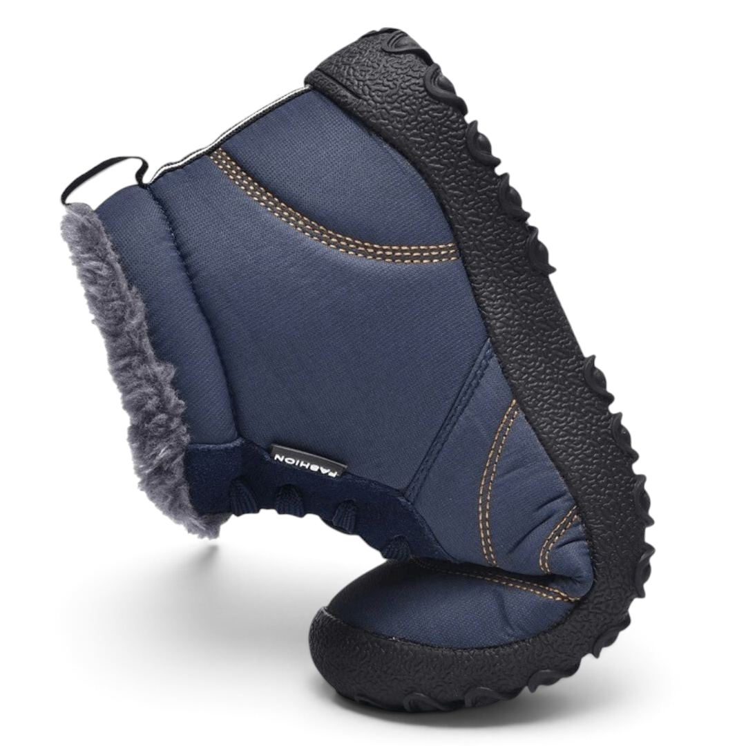 Fenne | Senfgelber gefütterter Barfuß-Winterschuh
