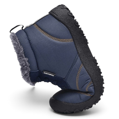 Fenne | Senfgelber gefütterter Barfuß-Winterschuh